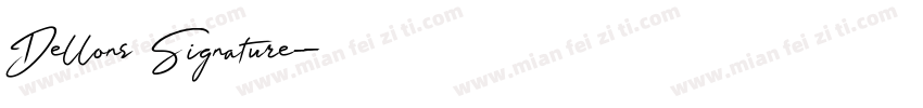 Dellons Signature字体转换